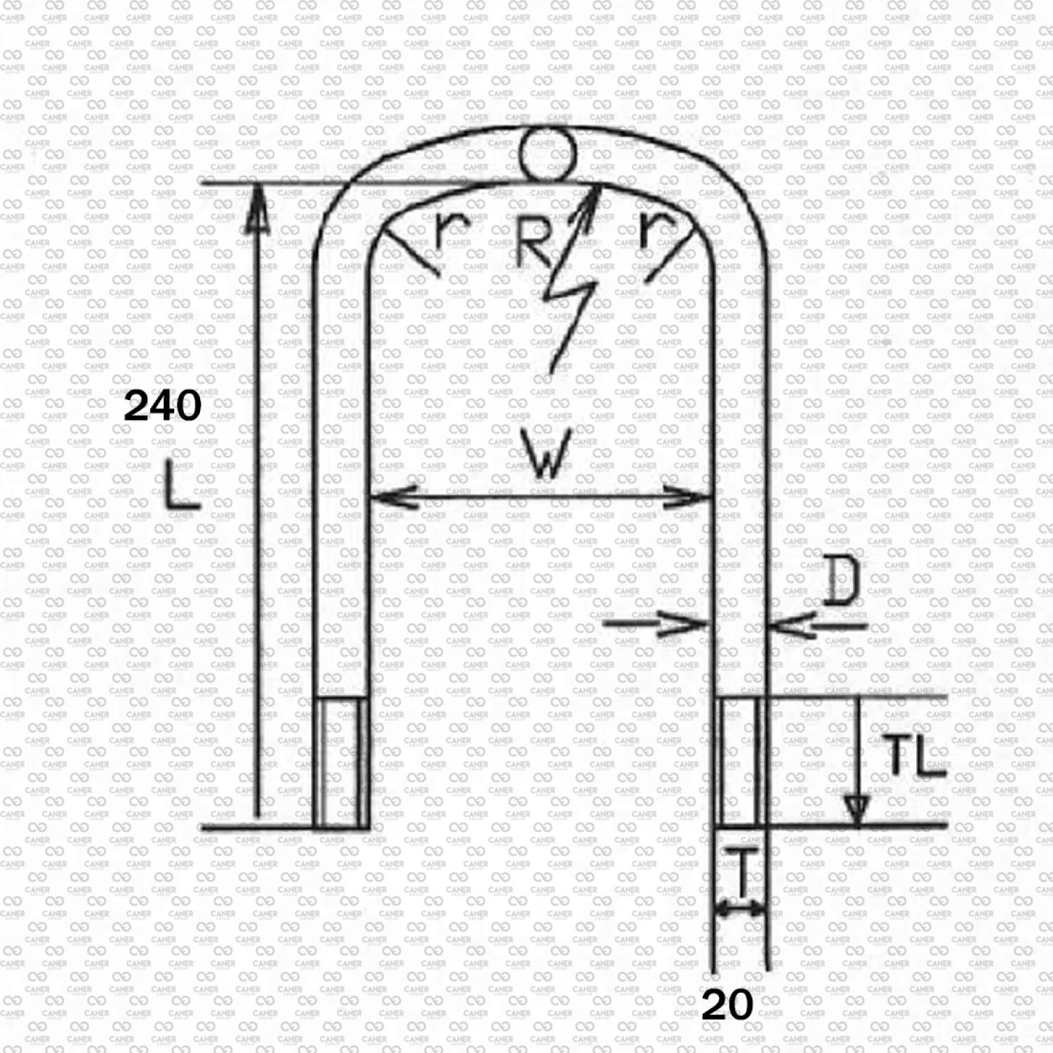 MERCEDES 15.17 ATEGO ÖN BAĞLANTI 20MM 19 CM -; 9703512425 ;